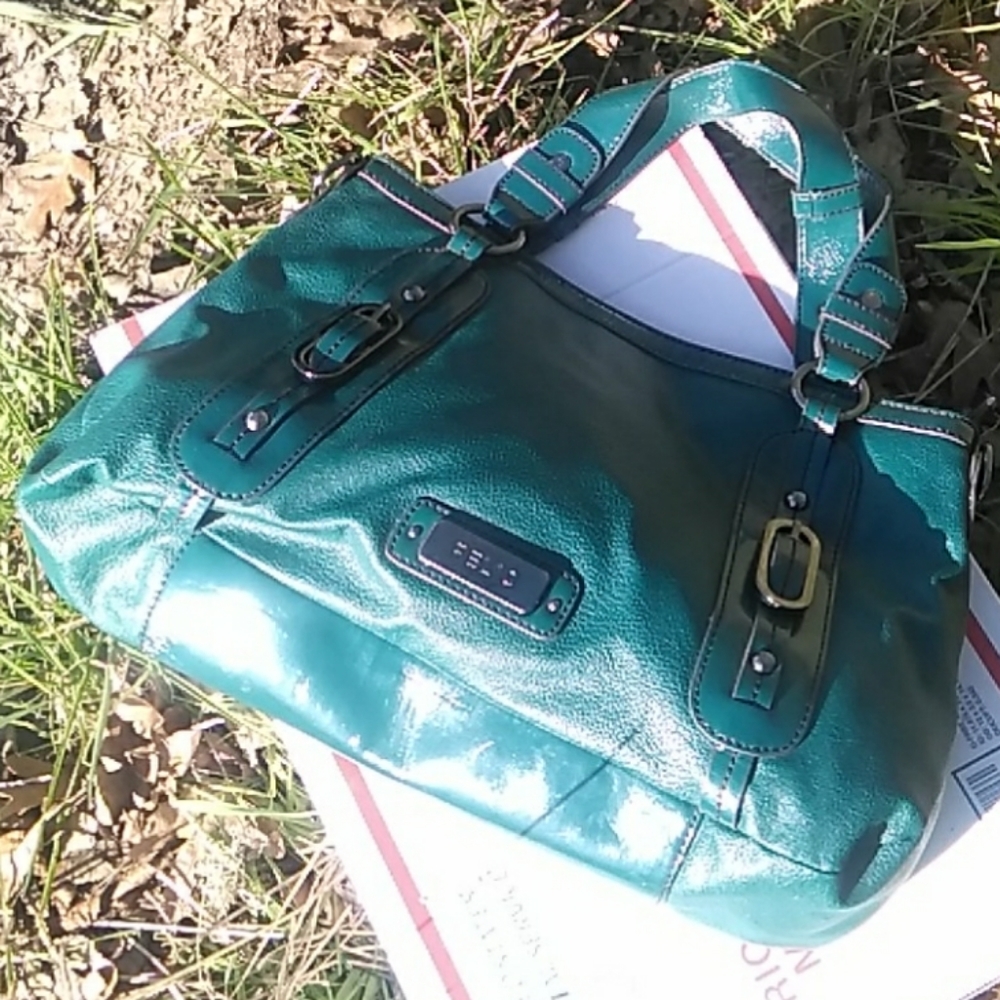 Relic By Fossil Handbag Purse Tote TEAL Green